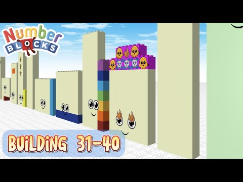 Numberblocks Building 31-40｜Draw Bricks