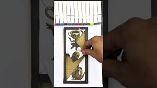 Italian brainrot horror cardboard puzzle game # art #youtubeshorts