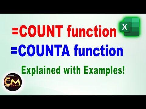How to Count in Excel (COUNT & COUNTA Functions)