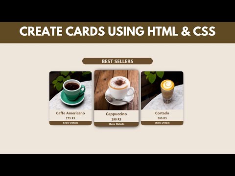 How To Simply Create CSS Cards & Hover Effects in 6 minutes!