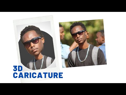 3D CARICATURE in PHOTOSHOP using Smudge tool