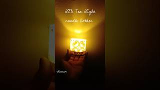 Tea Light candle holder DIY🕯 #ledlights #simplediy #tablemats #papercup #tealightcandleholder #diy