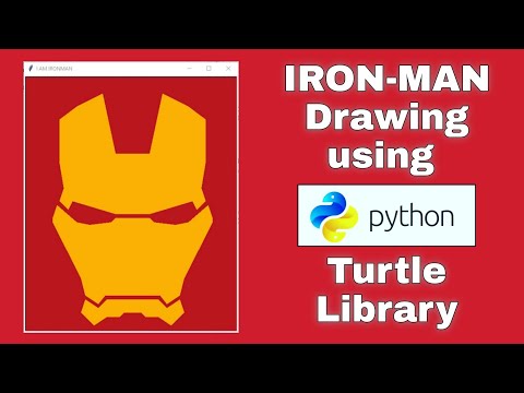 Draw Iron Man with Python || Techie Lagan