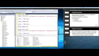 PROG8081 - Week 9 - SQL Transactions