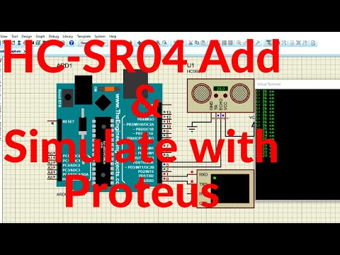 Simulation of Ultrasonic sensor HC SR04 in Proteus