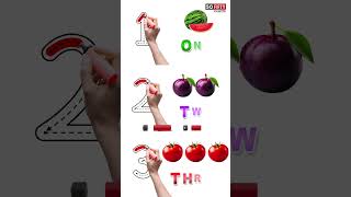 Numbers writing  and learn number name 1,2,3 #kids #education #number