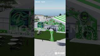 50×70m column-free space? Beer festival's futuristic landmark design revealed！