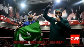 CWE |  INDIA VS PAKISTAN, first ever wrestling match between two nations.
