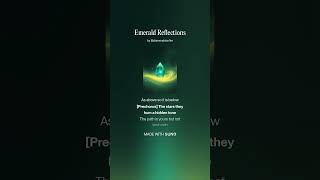 Emerald Reflections #highvibes #consciouslove #5dmusic #newearth #unityforhumanity