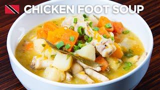 Chicken Foot Soup Recipe by Chef Jeremy Lovell 🇹🇹 Foodie Nation