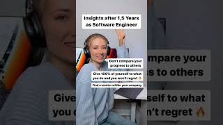 Insights after 1.5 Years as a Software Engineer #shorts