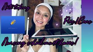 iPad Pro+ Notability | Smart Keyboard review| nursing school must haves!