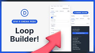 Divi 5 Sneak Peek! 🤩 Loop Builder