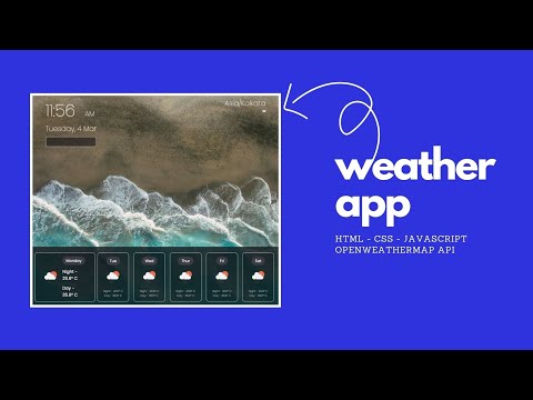 Create a Stunning Weather App with JavaScript & OpenWeatherMap API