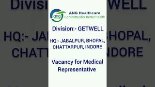 VACANCY FOR MEDICAL REPRESENTATIVE #employmentnews #pharmajob #angjob #bhopaljobs #55