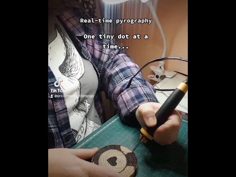 Real-Time Pyrography #Shorts