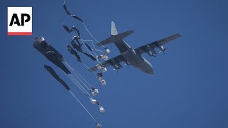 Humanitarian aid dropped over Gaza Strip after starvation-related deaths
