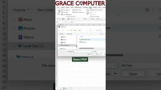 How to Import PDF Data into Excel | Convert PDF to Excel Table Easily | #excelshorts #exceltopdf