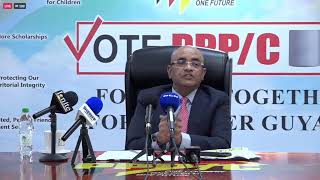 Press Conference by the General Secretary of the People's Progressive Party  Dr. Bharrat Jagdeo
