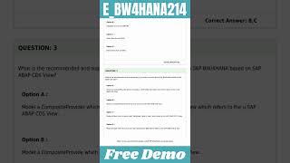 E_BW4HANA214 Exam Dumps | SAP Certified Application Specialist – SAP BW/4HANA 2021 Delta