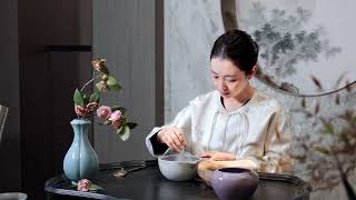 用青金石古法制作中国传统色群青，涂在玉米皮上秒变“翠羽”，浅仿一下故宫同款发簪。#群青 #一见爱上传统文化 #百young非遗计划 #仿点翠 #向世界展示中式美学的魅力