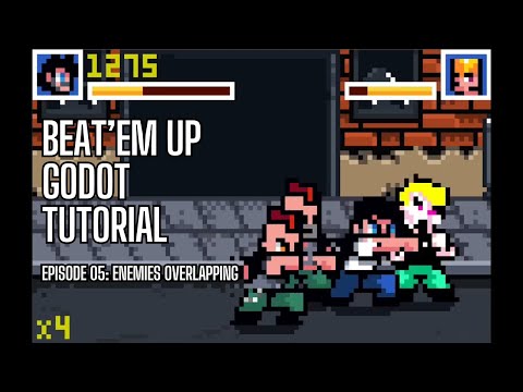 Create a Beat 'em up game in Godot! (Part 05/20: Enemies Overlapping)