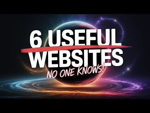 6 Insanely Useful Websites No One Knows About! (Episode 1)