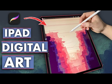 Drawing SUNSET CITY on iPad