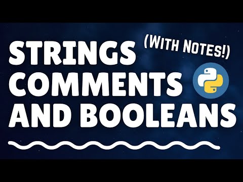 Python String, Comments And Boolean with notes | Techie Programmer