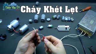 Thử Chạy Tất Cả Các Motor  Bằng Nguồn 12V 10A  775 180 550 Motor coreless