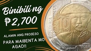 10 Piso Malvar! UPDATED VALUE ₱2,700 na! Ano pa hinihintay mo? ibenta mna #coincollector #coinbuyer