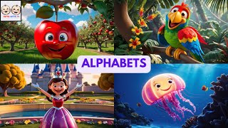 Alphabets|Alphabets Song|Phonic Song|Learn English Alphabets|Alphabetical letters|ABCD|TuttuguttuTV