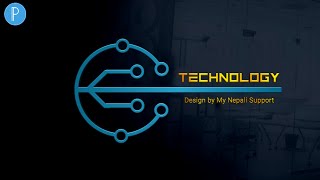 Technology Logo Design In PixelLab || Tech Logo || Technical Logos || How To Create Logos In Nepal
