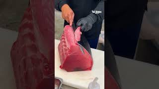 What is this black-skinned meat he’s cutting?#MysteryMeat #StrangeCut #FoodSecrets  #ViralVideo