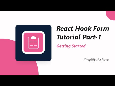 React hook form tutorial part-1 | Getting Started