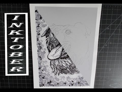 Arrow the Heckin' Good Pupper - My First INKTOBER - Day 19