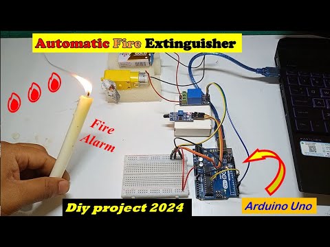 🔥 Automatic Fire Extinguisher using Arduino Uno and flame sensor| DIY Electronics Project | AS RoBo