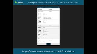 czResponsiveGrid. A Sencha Grid PlugIn for Full Responsive Solutions.