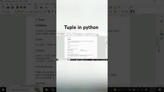 Tuple in python #coding #pythoncourses #pythontutorial #pythonprogramming