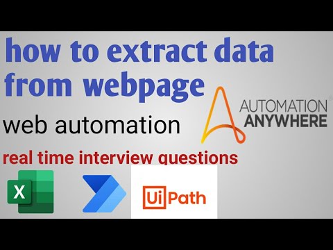 Web Extraction with Automation Anywhere: A Step-by-Step Guide #automationanywhere #a360