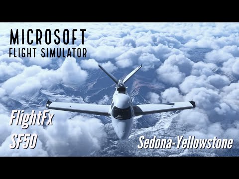 Microsoft flight simulator Cirrus Vision jet SF50 Sedona-Yellowstone