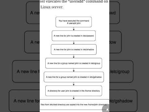 #linux basic questions Q.after user created in Linux server then what happened in background?