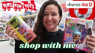 shop with me at target to donate to TOYS FOR TOTS | vlogmas day 17