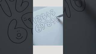 即保存\自慢したい/数字の書き方③ #描き方