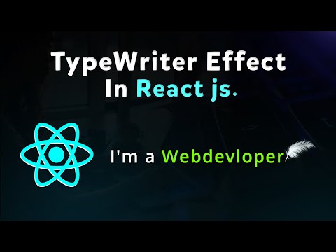 Simple TypeWriter Effect in react js | Typewriting effect react hook | simple typewriting react