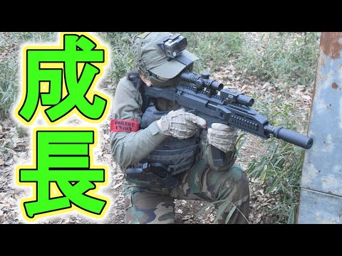 【サバゲー】サバゲ女子が成長してるかもしれない動画【ゾンビマン】in フォレストユニオン