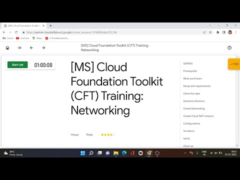Cloud Foundation Toolkit CFT Training Networking | Qwiklabs