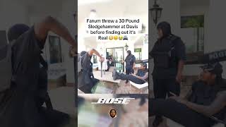 Fanum tries taking out Davis #bose #amp #speaker #speakerwall #fanum #davis #chrisnextdoor #agent00