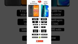 POCO M2 Reloaded 🆚 POCO M2 Pro detail comparison #pocom2reloaded #pocom2pro #shorts #youtubeshorts