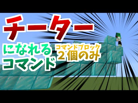 【コマンド解説】 誰でも簡単に作れる！「チーターになれるコマンド」の作り方！【コマンド２個だけ】